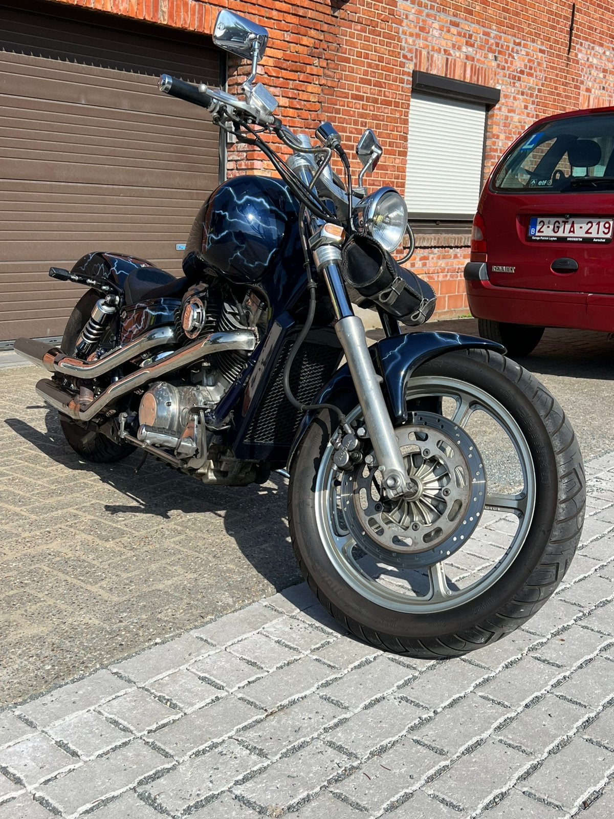 Honda vt 1100 Shadow, Motoren, Cardan-aandrijving, 2 cilinders, Chopper, Gebruikt