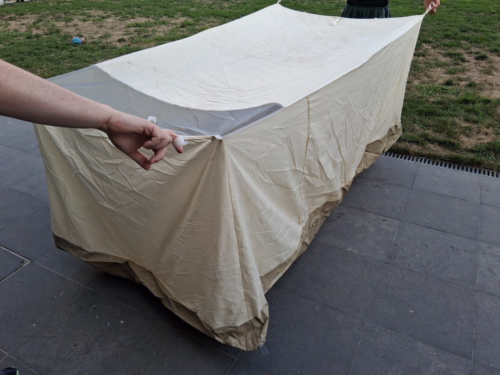 tunneltent voor vouwwagen, Caravans en Kamperen, Vouwwagens, Ophalen