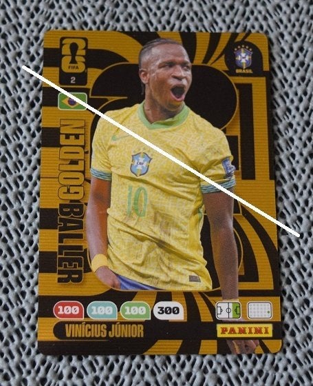 Panini / Adrenalyn 2026 Golden Baller / Vinicius JR, Verzamelen, Verzenden, Nieuw, Spelerskaart