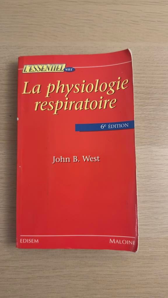 la physiologie respiratoire John B West, Enlèvement ou Envoi, Utilisé