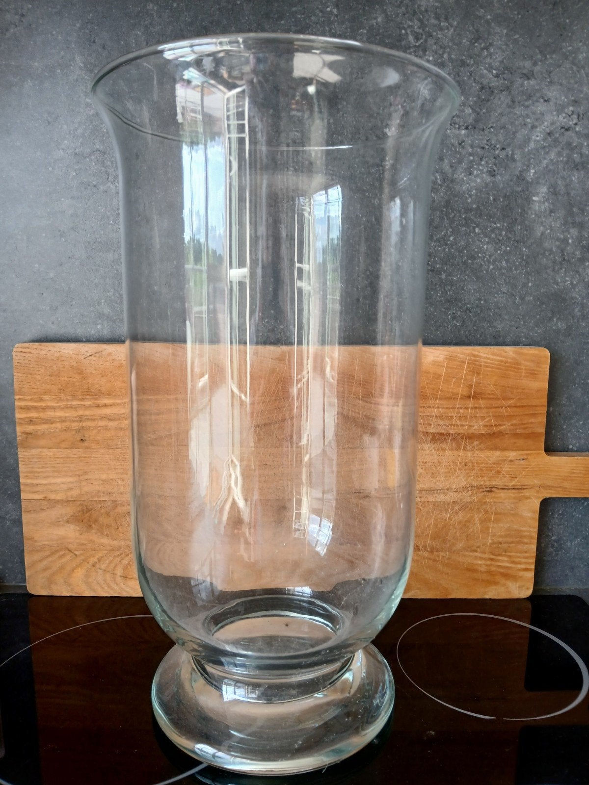 Grote glazen vaas., Ophalen