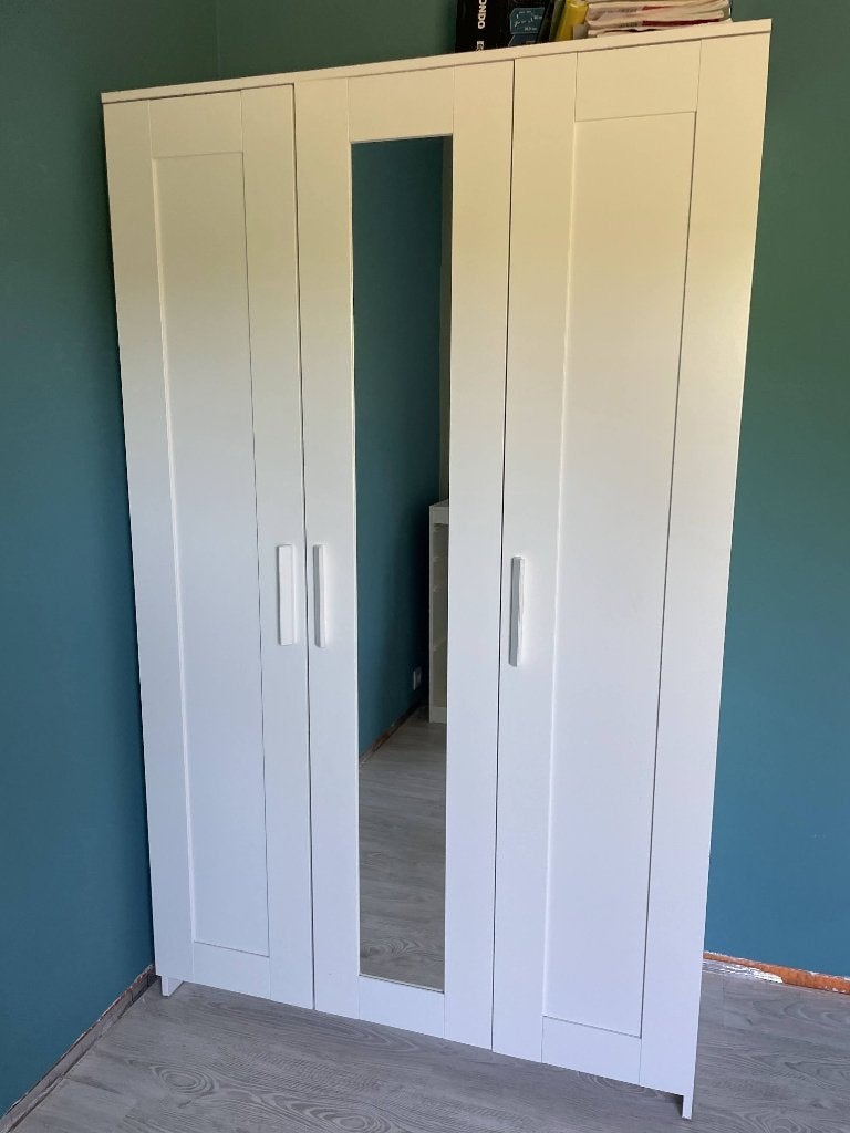 Kledingkast BRIMNES (Ikea), Ophalen, Met deur(en), Gebruikt, 100 tot 150 cm