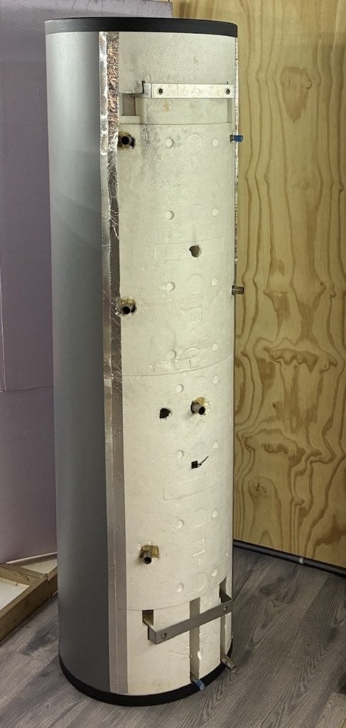 200 liter ATAG boiler met 3 wisselaars inclusief isolatie, Ophalen, Gebruikt, Hoog rendement (Hr), Minder dan 60 cm