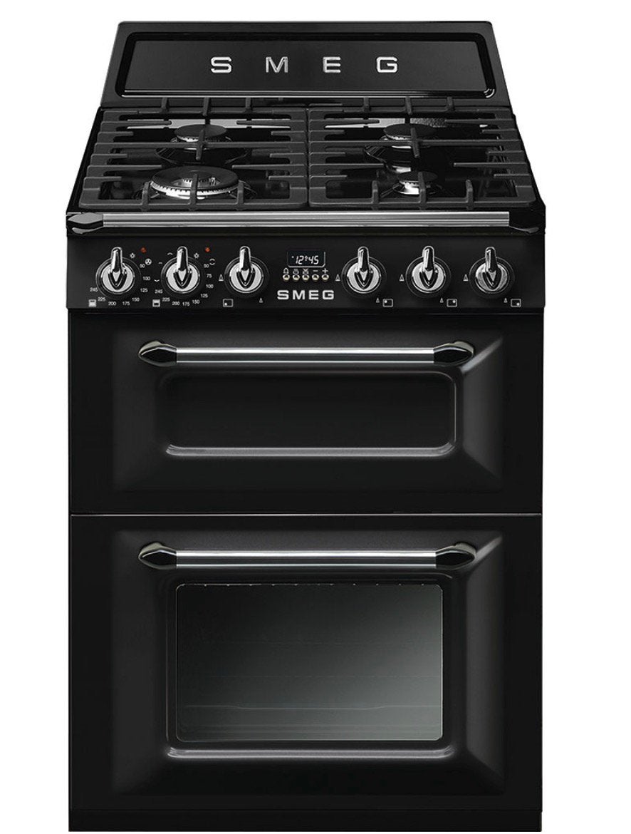 Piano de cuisson / Cuisinière SMEG Victoria TR62BL - NEUF, Ophalen, 4 kookzones, Energieklasse A of zuiniger, 90 tot 95 cm
