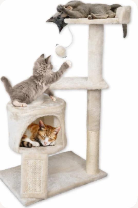 Gloednieuwe kattenkrabpaal, Ophalen, Nieuw, Krabpaal
