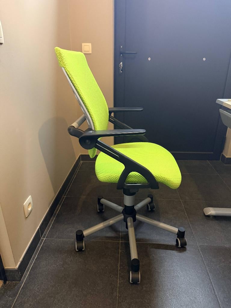 bureau en bureaustoel, Ophalen, 120 cm, Kinderbureau, Bruin