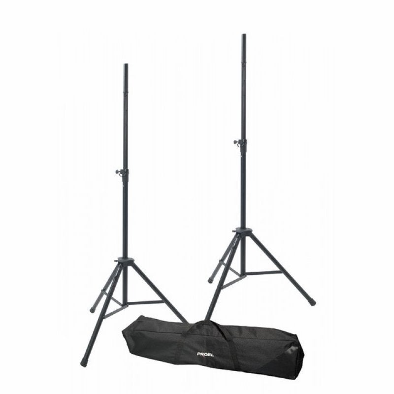 PROEL – Set van 2 luidsprekerstatieven met draagtas, Audio, Tv en Foto, Professionele apparaten, Ophalen, Nieuw, Audio