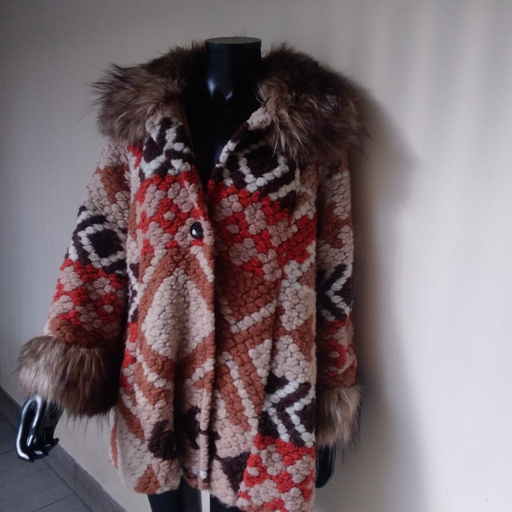 Très belle veste d'hiver. Fabriquée en Italie !, Winterjas made in Italy, Envoi, Comme neuf, Multicolore