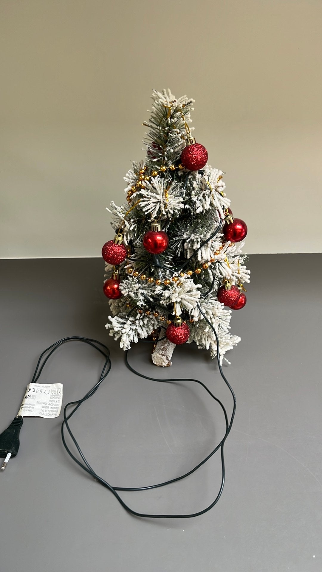 Kleine tafelkerstboom met verlichting, Ophalen, Gebruikt