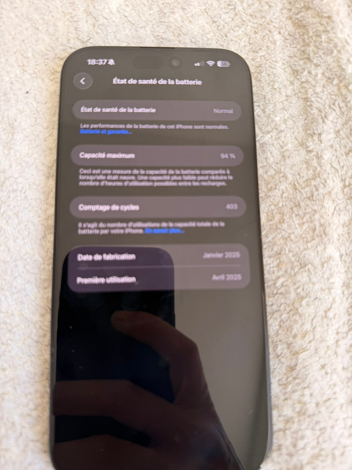 Iphone 16 pro max anthracite 256 gb, Télécoms, Téléphonie mobile | Apple iPhone, 256 GB, 94 %, Gris, IPhone 16 Pro Max