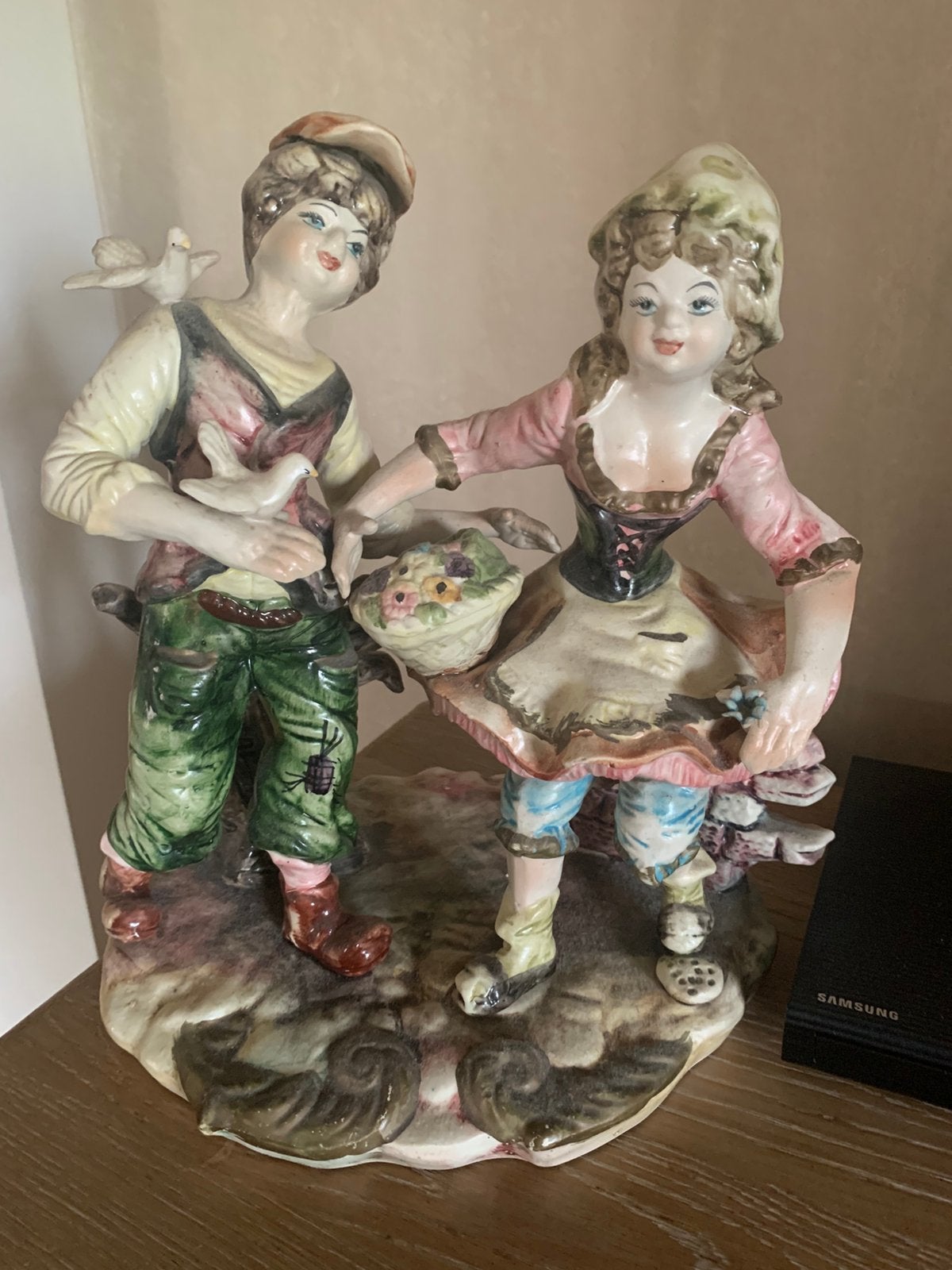 Italiaans porseleine beeld, Antiquités & Art, Antiquités | Porcelaine, Enlèvement
