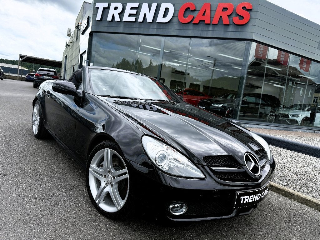 MERCEDES SLK 200 KOMPRESSOR  CUIR AUT AMG CAPAV/AR NAVI, Achat, 135 kW, Entreprise, Noir