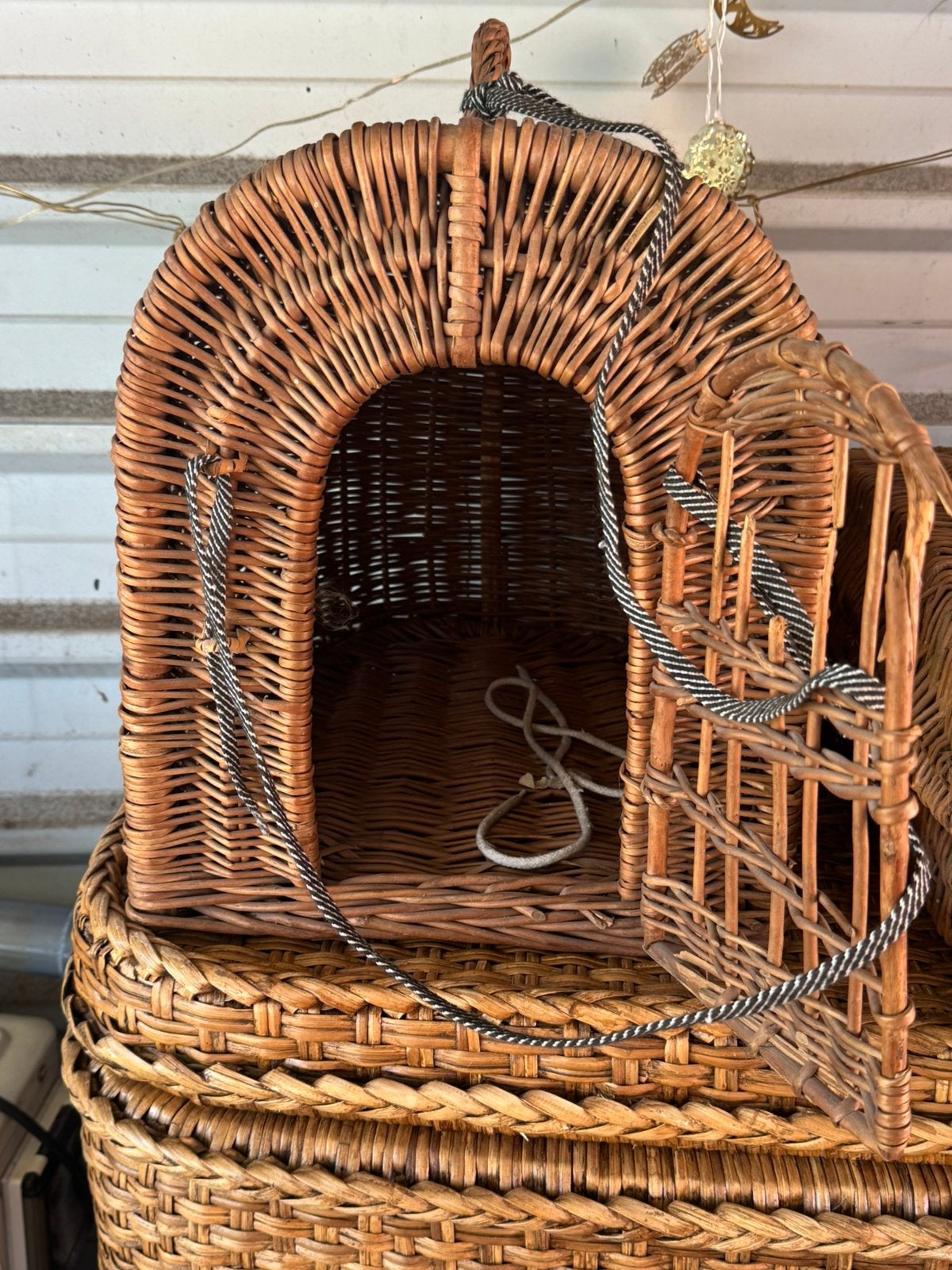 REISMAND DIEREN VINTAGE, Ophalen, Zo goed als nieuw, Riet