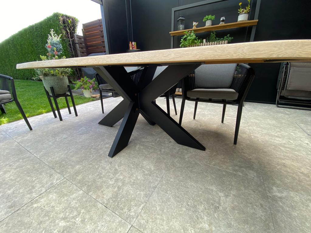 Table intérieur ou véranda, Maison & Meubles, Pièces pour table, 200 cm ou plus, Comme neuf, 100 à 150 cm, Enlèvement