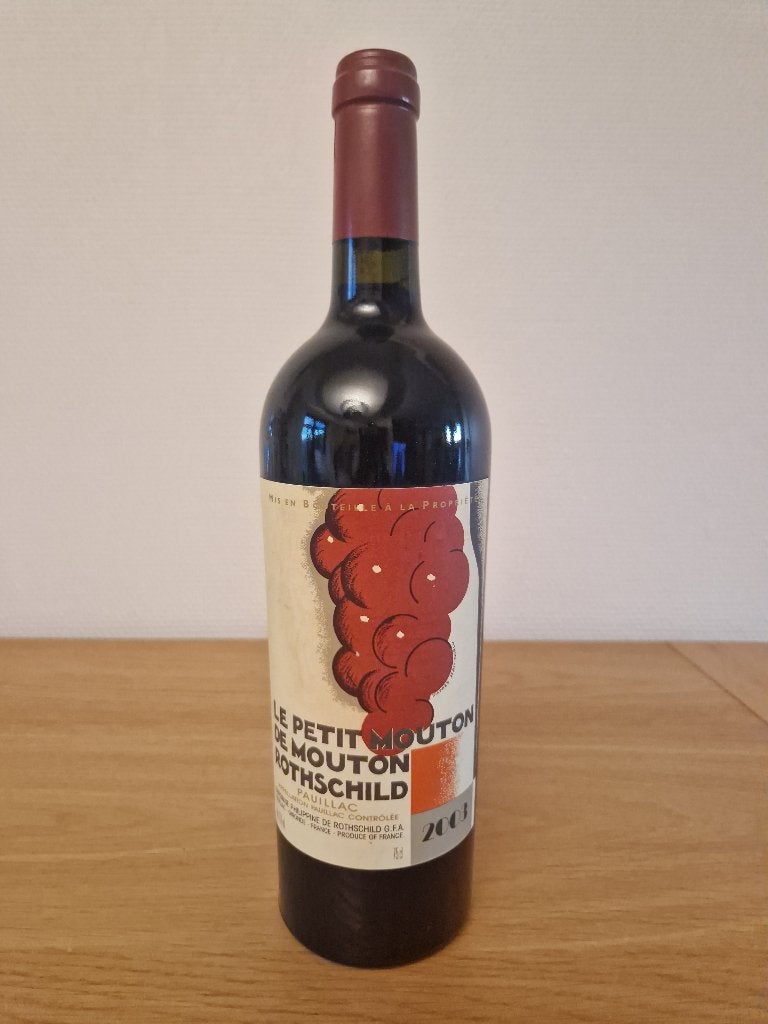LE PETIT MOUTON ROTHSCHILD - 2003 - Pauillac (75 cl), Verzamelen, Wijnen, Frankrijk, Nieuw, Ophalen of Verzenden, Rode wijn