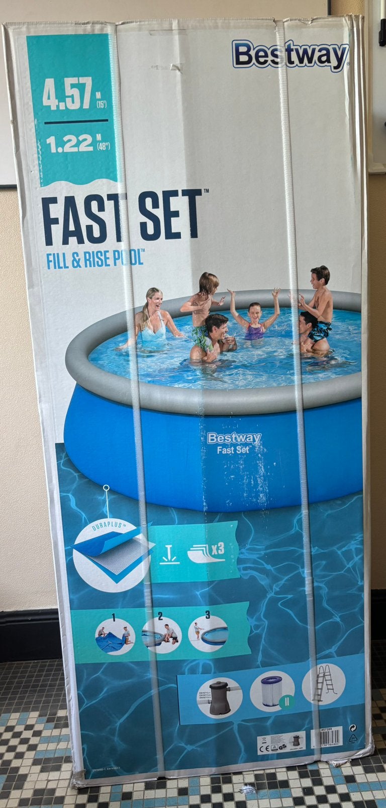 Bestway Fast Set Zwembad – Nieuw in ongeopende verpakking, Tuin en Terras, Zwembaden, Nieuw, Opzetzwembad, 120 cm of meer, 400 cm of meer