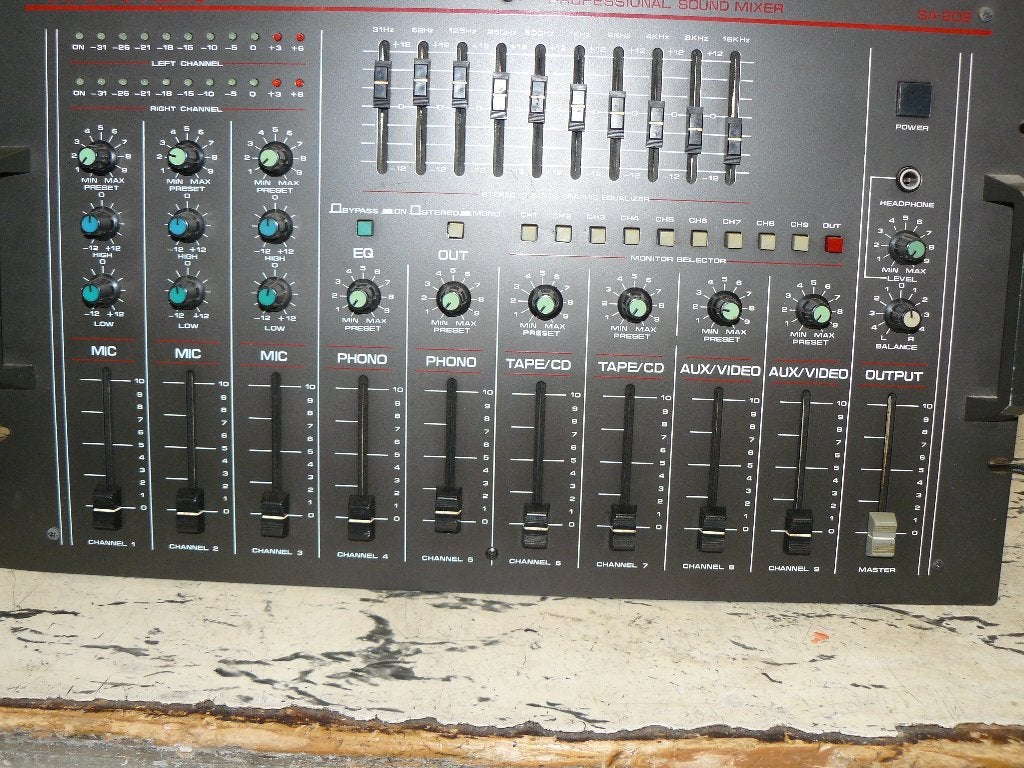 Mengpaneel JB System SA202, Musique & Instruments, Enlèvement, Comme neuf, 5 à 10 canaux, Entrée micro