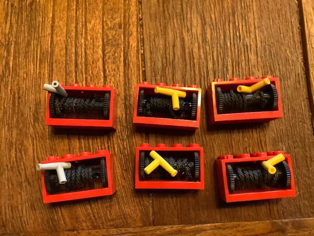 Lego brandweerslangen 6 stuks / 501-7, Lego, Ophalen of Verzenden, Zo goed als nieuw, Compleet