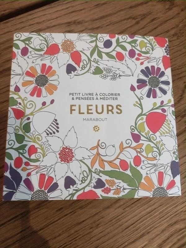 Livre à colorier FLEURS - Marabout, nieuw, Ophalen, Nieuw, Tekenen en Schilderen