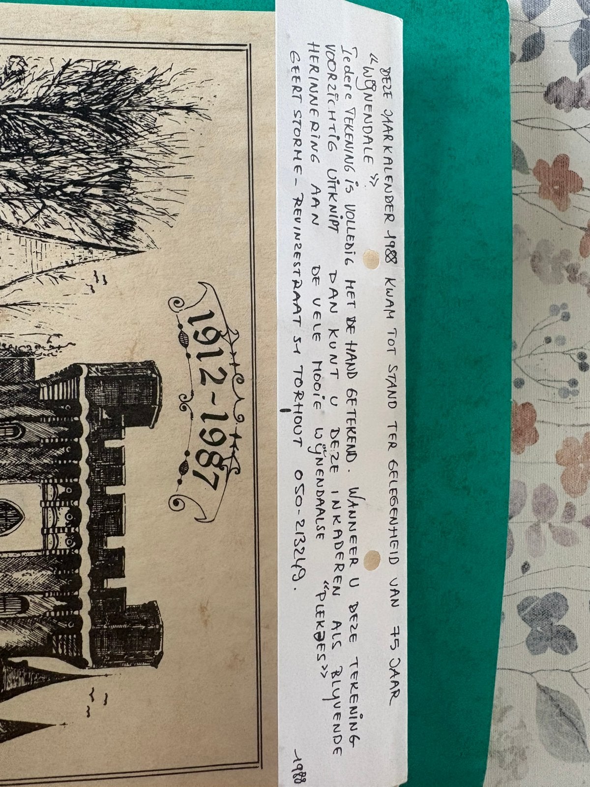 Kalender 1912 1987, Antiek en Kunst, Ophalen