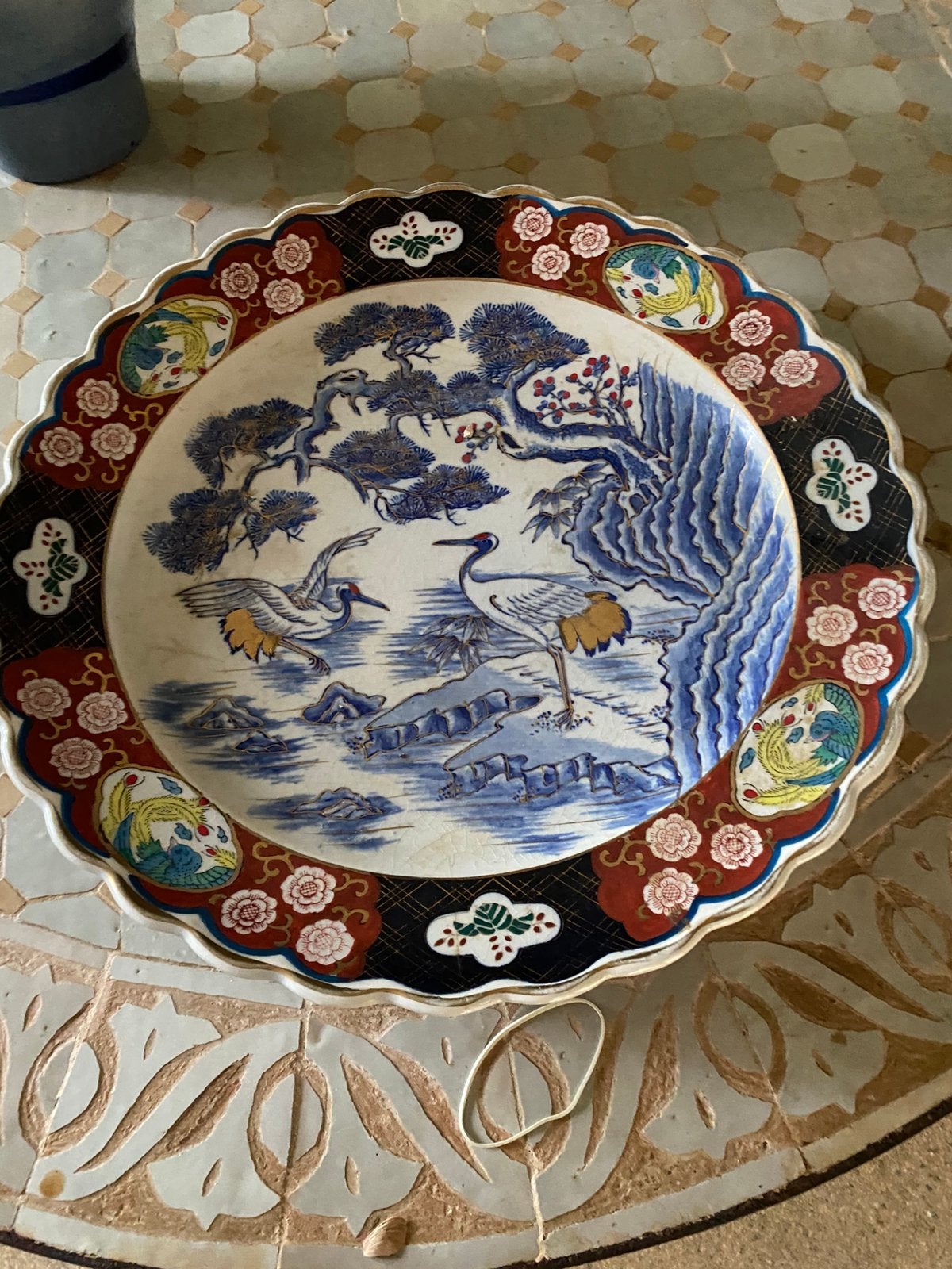 Vintage Japanse Imari porselein, Antiquités & Art, Enlèvement ou Envoi
