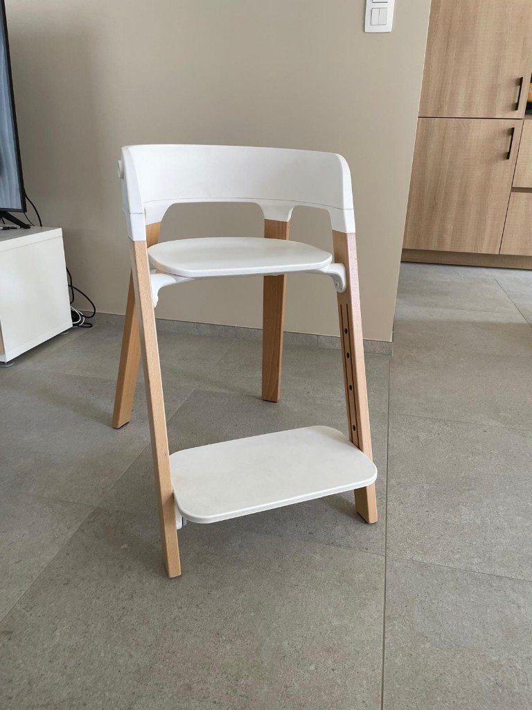 Kinderstoel - Stokke Steps Chair, Ophalen, Zo goed als nieuw, Meegroeistoel, Afneembaar eetblad