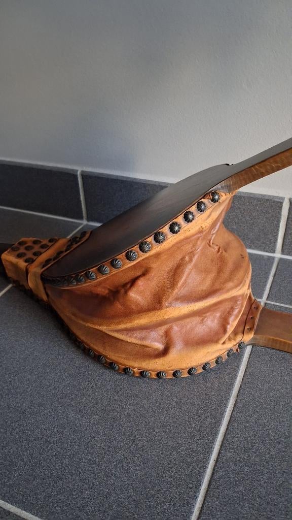 Blaasbalg van echt leder, Hout, Ophalen of Verzenden, Bruin, Landelijk