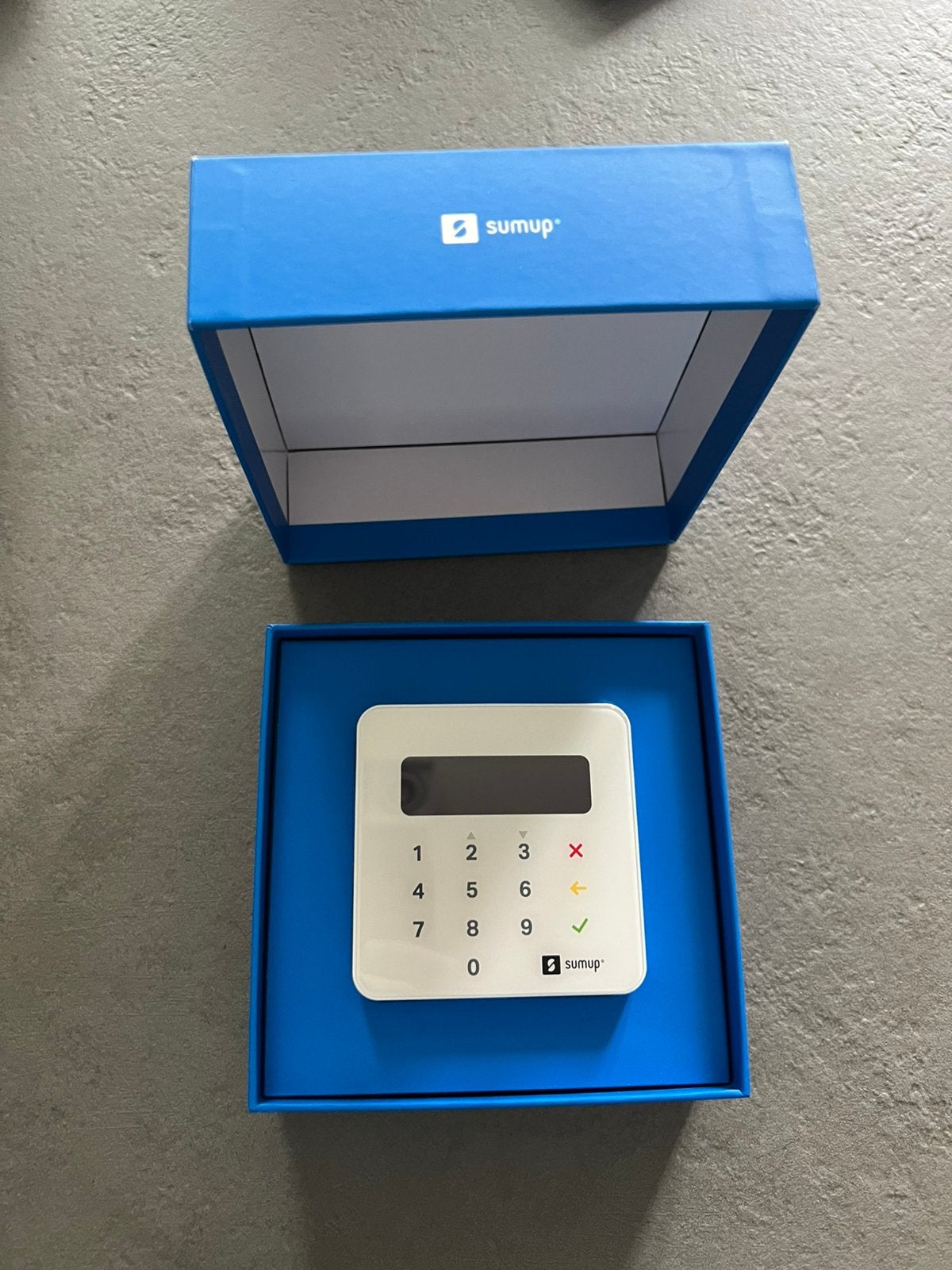 SumUp Air — Betaalautomaat — Compleet met doos, Zakelijke goederen, Kantoor en Winkelinrichting | Kassa's en Betaalsystemen, Ophalen of Verzenden