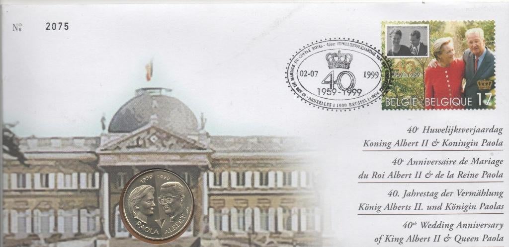 Belgique Numisletters 1999 à 2002, Postzegels en Munten, Postzegels | Europa | België, Gestempeld, 1e dag stempel, Overig, Met envelop