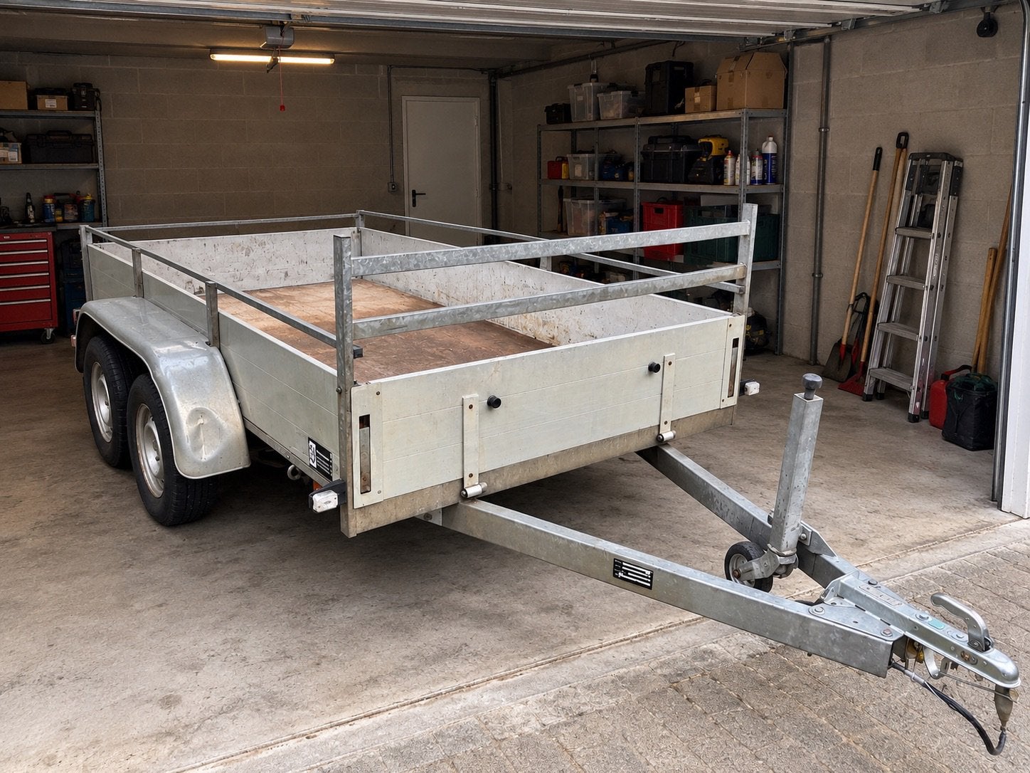 Remork 150x300 aluminium aanhangwagen, Ophalen of Verzenden, Zo goed als nieuw