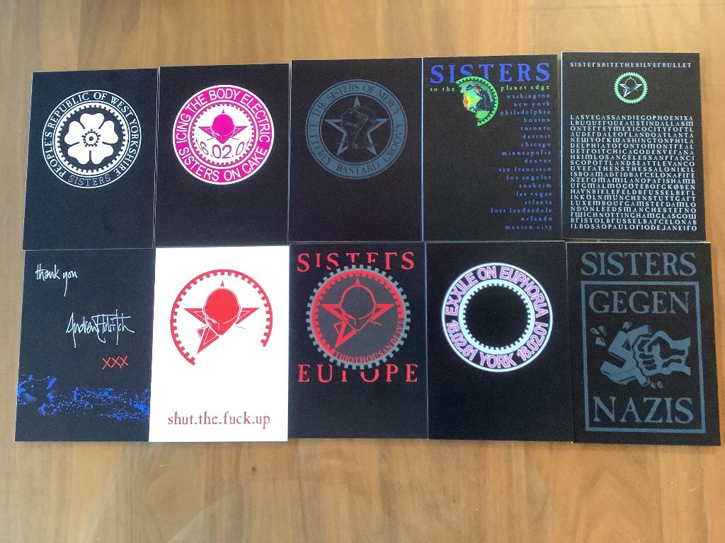 The Sisters of Mercy XXX postcards, Ophalen of Verzenden, Nieuw
