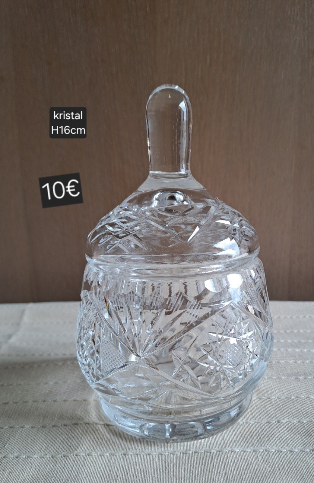 kristallen pot, Antiek en Kunst, Ophalen of Verzenden
