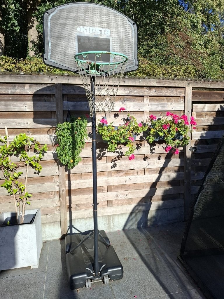 verplaatsbaar basketbaldoel, Sport en Fitness, Basketbal, Ophalen, Gebruikt, Ring, Bord of Paal