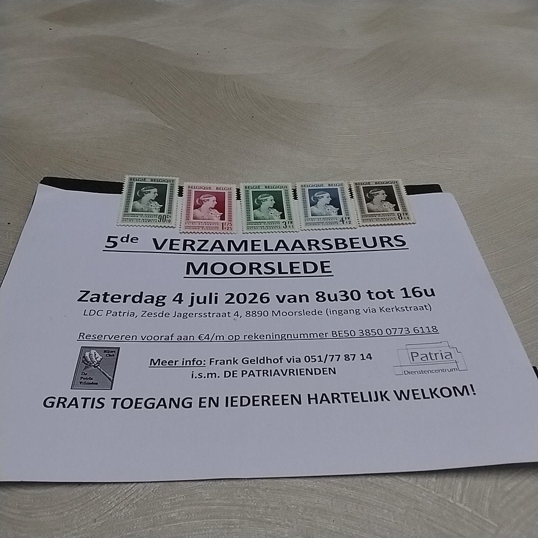 BELGIE 863/867 scharnier met cote  56,00 €., Postzegels en Munten, Ophalen of Verzenden