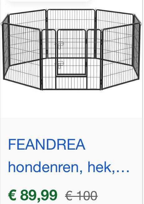 Achthoekige puppyren, Ophalen, Nieuw, Hondenkennel
