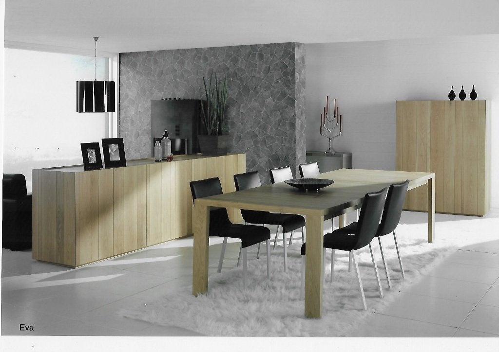 Hedendaagse massief eiken eetkamer, Ophalen, Nieuw, Hedendaags