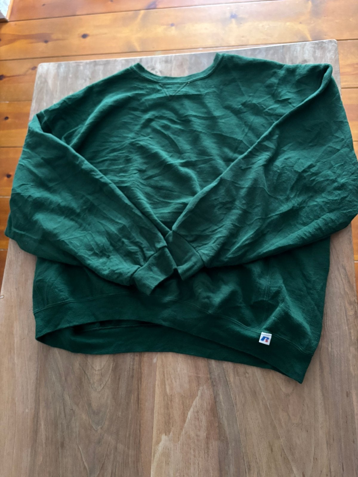 Russell athletic oversized groene sweater, Ophalen of Verzenden, Zo goed als nieuw, Overige maten, Groen