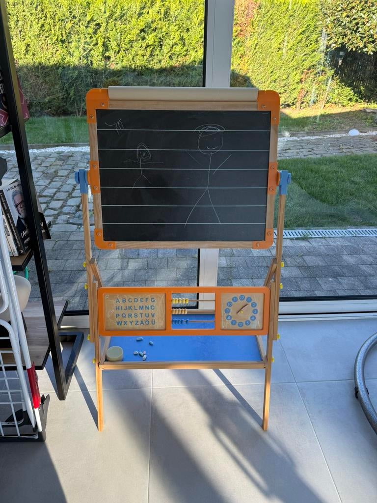 Schoolbord dubbelzijdig, Ophalen, Zo goed als nieuw