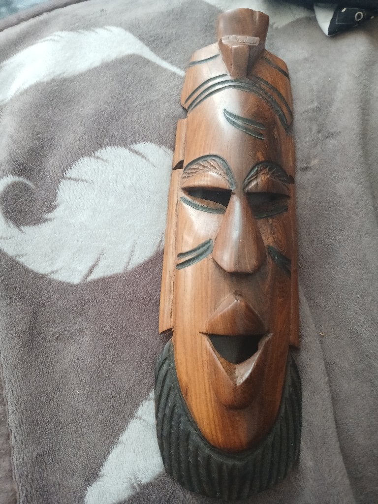 Afrikaans beeld, Bois, Brun, Fait main, Autres sujets