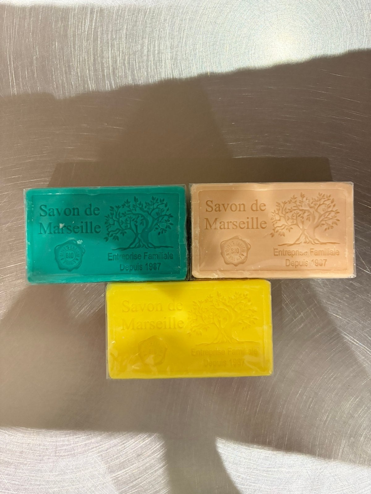 Lot de 3 savons de Marseille BIO – La Maison de la Capelette, Enlèvement ou Envoi, Neuf, Baignoire & Douche