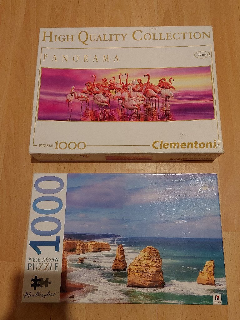 2 puzzles de 1000 pièces, Hobby & Loisirs créatifs, Sport cérébral & Puzzles, Neuf, Puzzle, 500 à 1500 pièces, Enlèvement