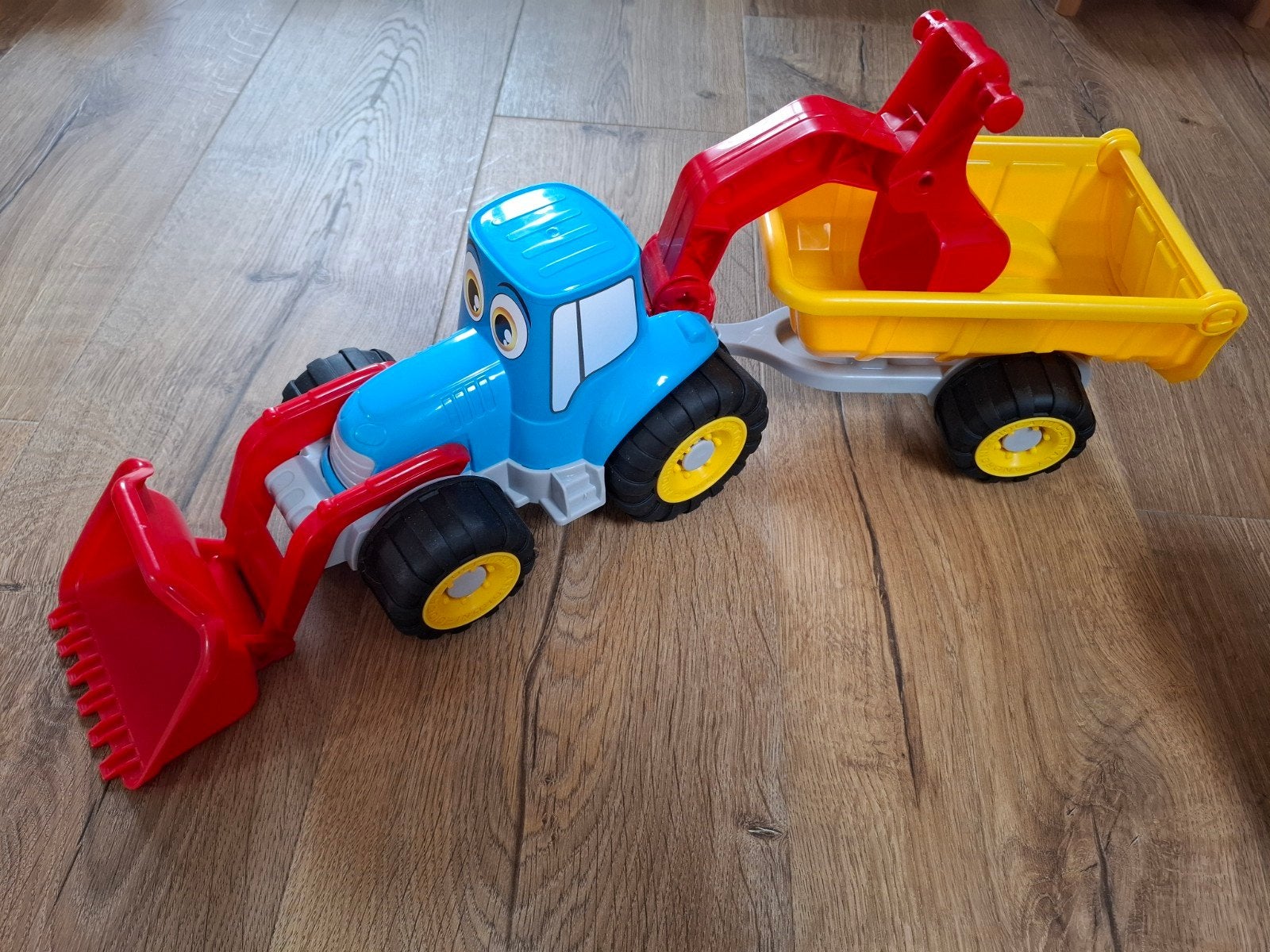Simba tractor met aanhanger en voorlader in nieuwstaat, Enlèvement, Comme neuf