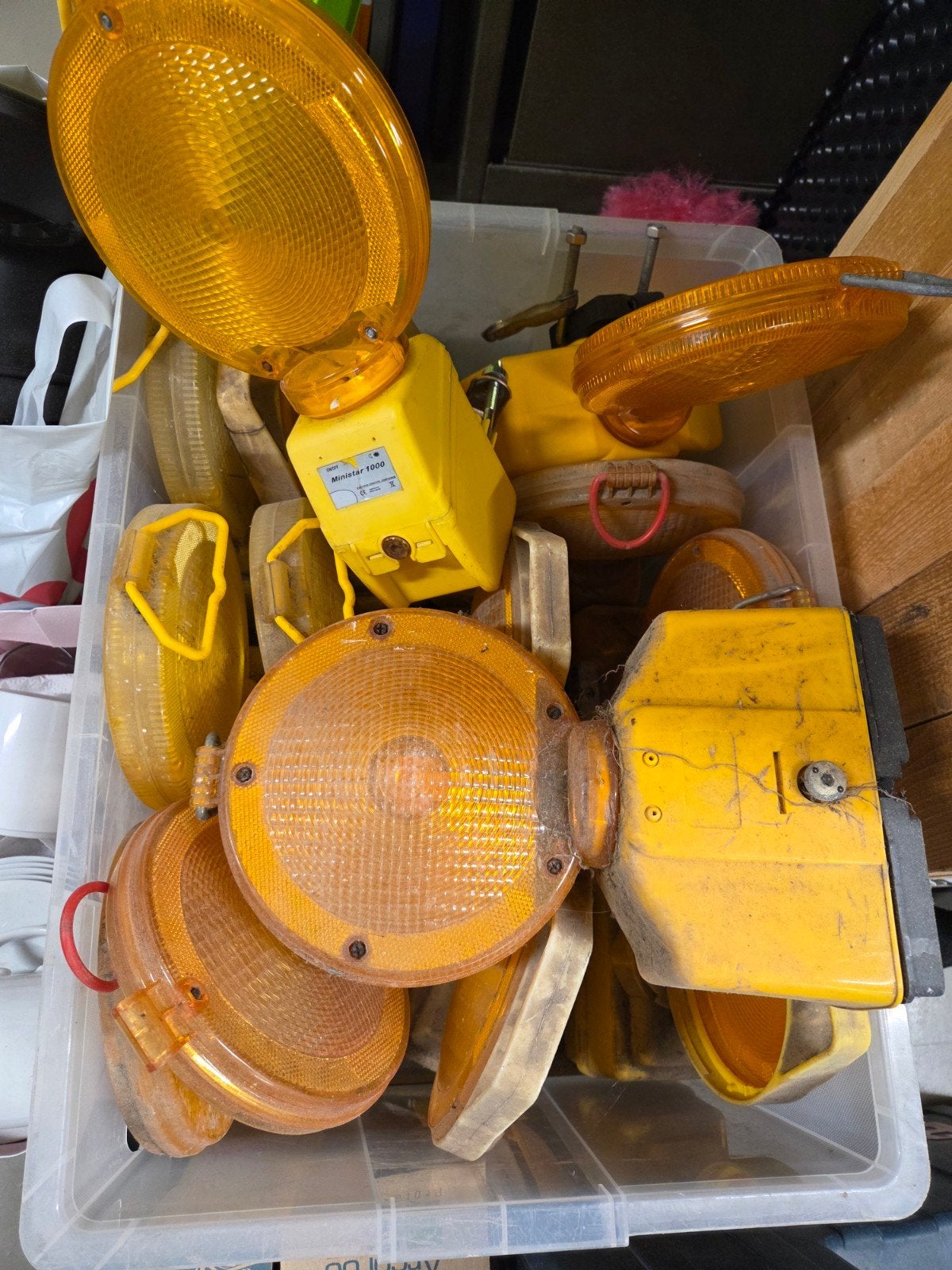 Lot de lampes de chantier, Enlèvement