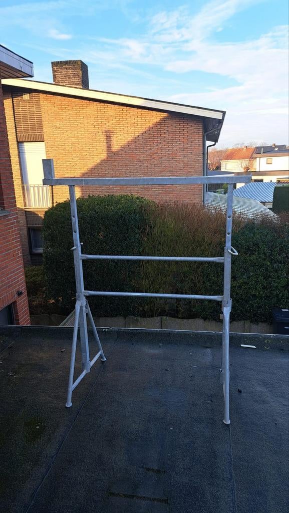 Nieuwe gegalvaniseerde schragen - Zware lasten - 500 kg, Ophalen, Nieuw, Inklapbaar
