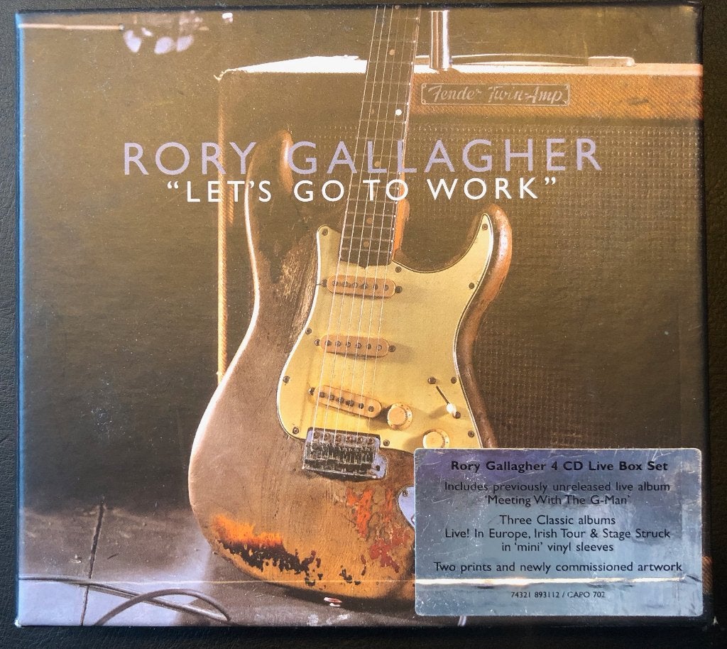 RORY GALLAGHER - Let's go to work ( 4CD Boxset ), Comprend un boîtier, Enlèvement ou Envoi, Comme neuf, Coffret
