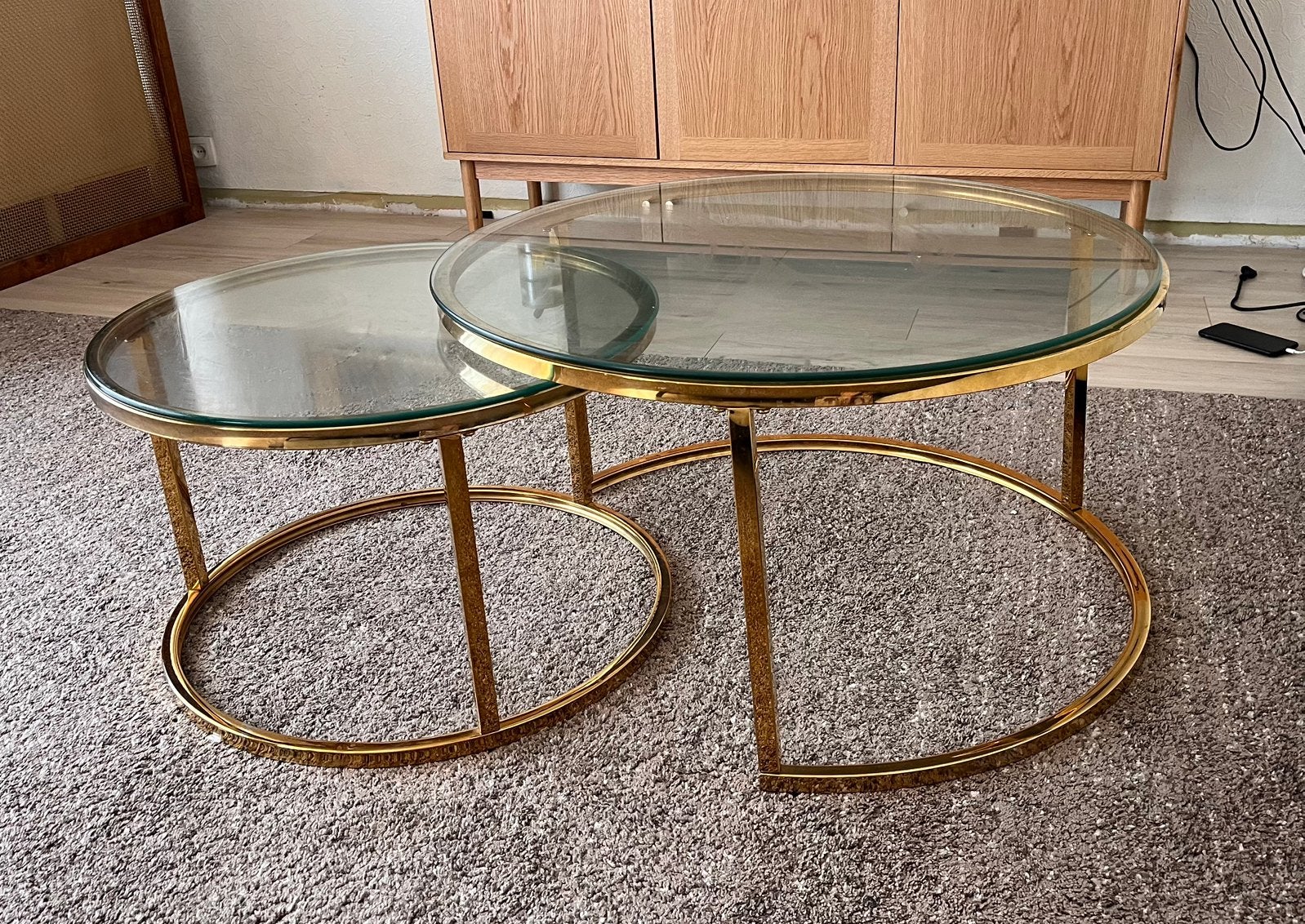Salon tafel, Huis en Inrichting, Ophalen, Gebruikt, 50 tot 100 cm, Rond
