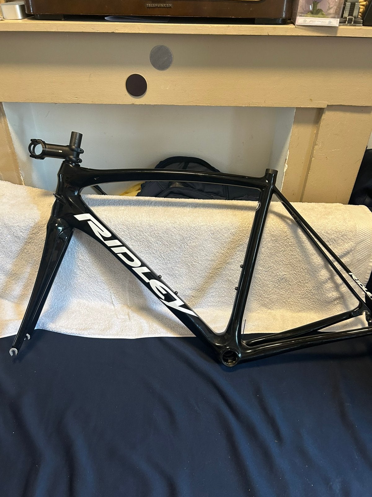 Cadre ridley Carbon état neuf S pour frein patain, Fietsen en Brommers, Fietsonderdelen, Ophalen of Verzenden, Zo goed als nieuw