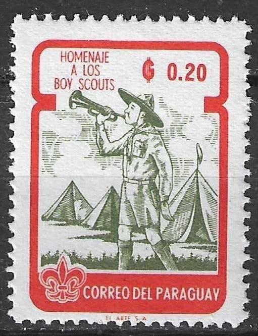 Paraguay 1955/1960 - Yvert 649 - Scouts - 20 c. (PF), Verzenden, Postfris