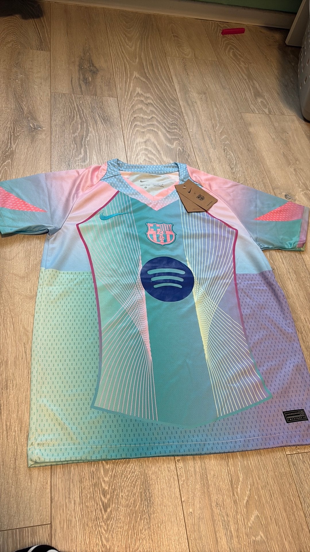 Maillot barcelone Bleu rose, Taille M, Enlèvement ou Envoi, Neuf, Maillot