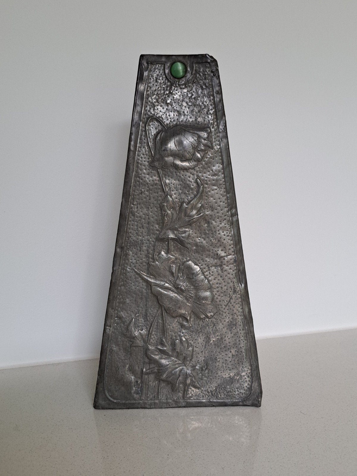 Art Nouveau tinnen vaas, Antiek en Kunst, Ophalen of Verzenden